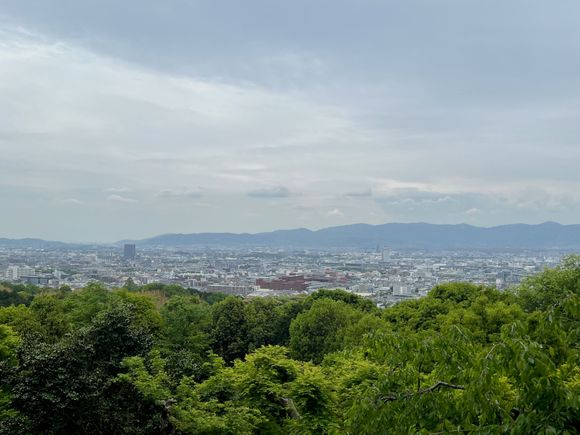 View of Kyoto from the summit of Mt. Inari