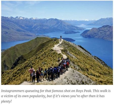 The queue for the view! 