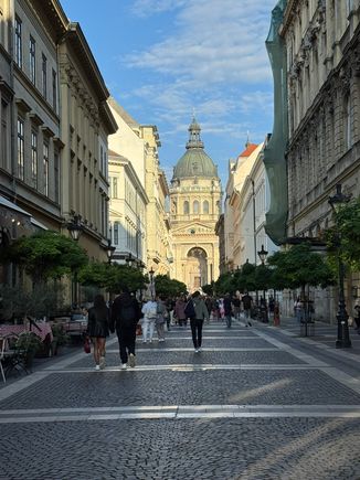 Pedestrian street on the Pest side