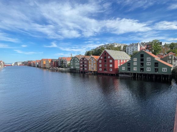 colorful wooden houses of Bakklandet