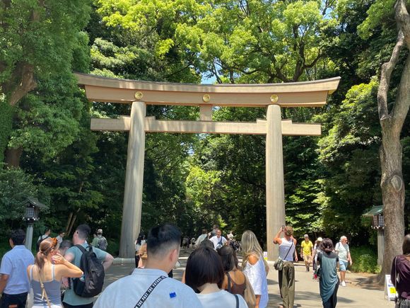 Entering into the Shrine grounds