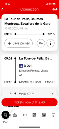 Select your journey