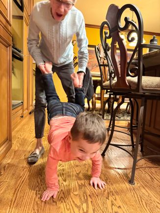 He has all kinds of energy, as does Joyce!