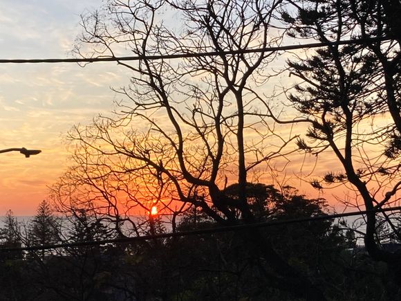 Sunrise from my friend’s balcony