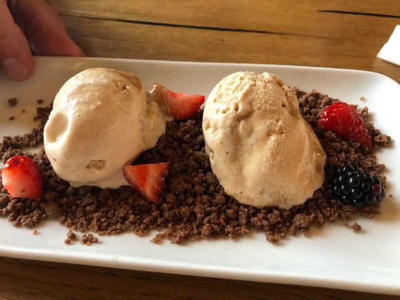 Roger and Joanne shared salted caramel ice cream