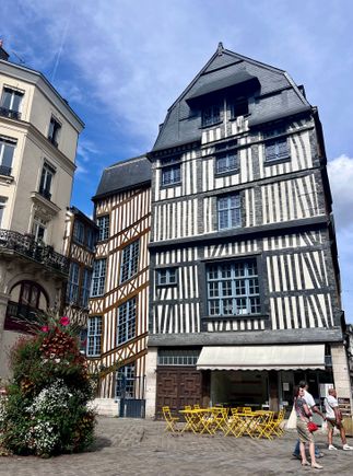 Half-timbered houses in Rouen
