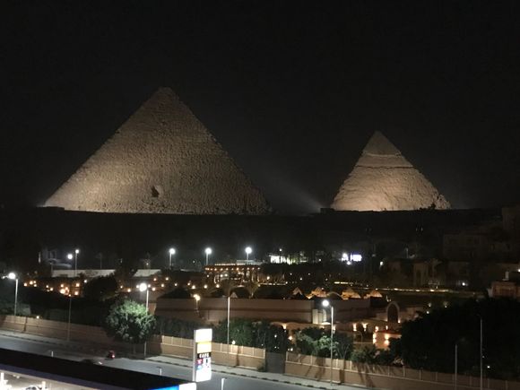 Nighttime view from our apartment 