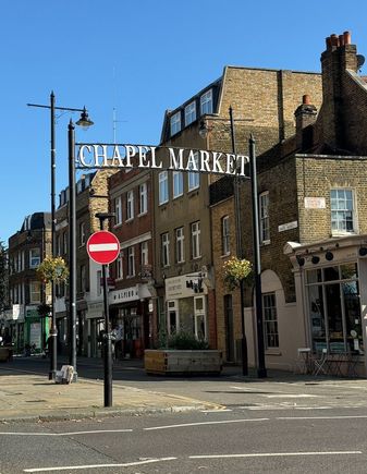 Then, through the Chapel Market in Angel
