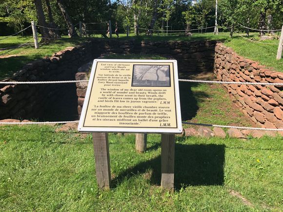 Foundations of the house where Lucy Maud lived with her grandparents