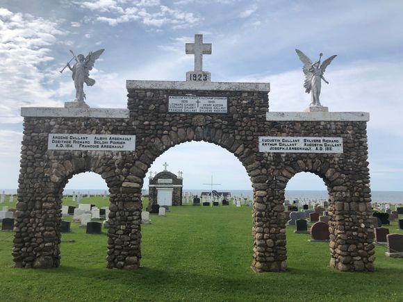 The church's cemetery with interesting gate