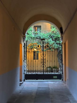 Interior entrance to our hotel