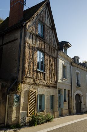 The walk north out of town towards Clos de Luce and Chateau Gaillard is wonderful. Work crews were working on that road on the day we visited.