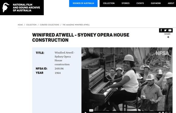 1964 Piano performance for construction workers at the Sydney Opera house....