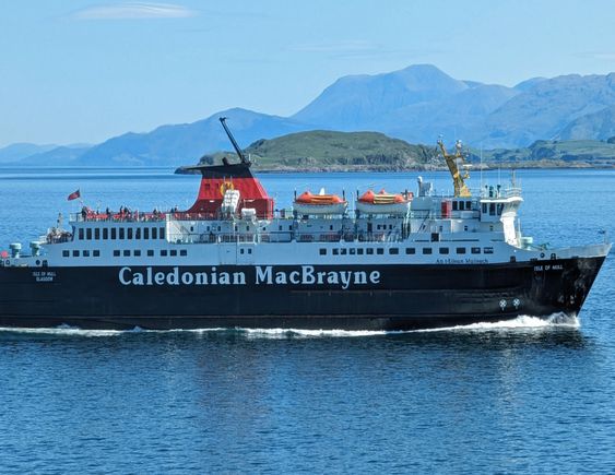 Our ferry headed back to Oban
