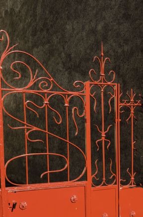 Ornate gate.