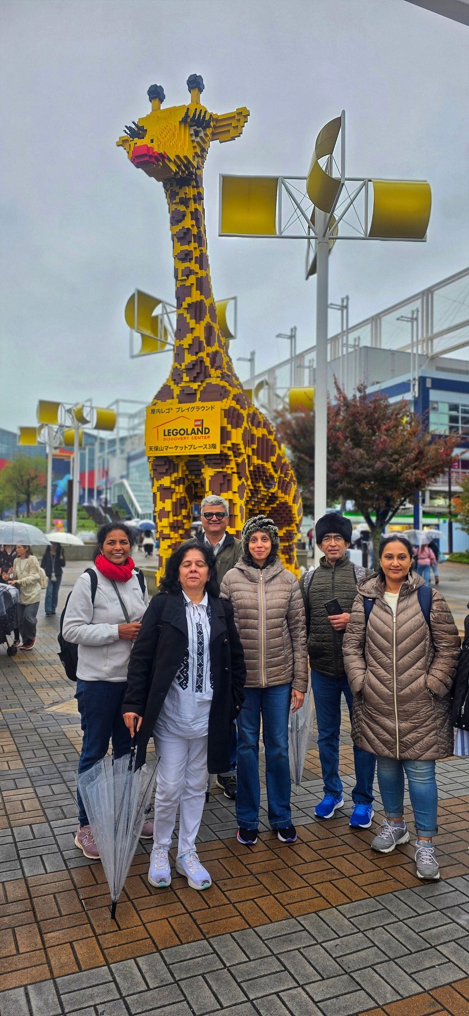 Near the aquarium at Osaka