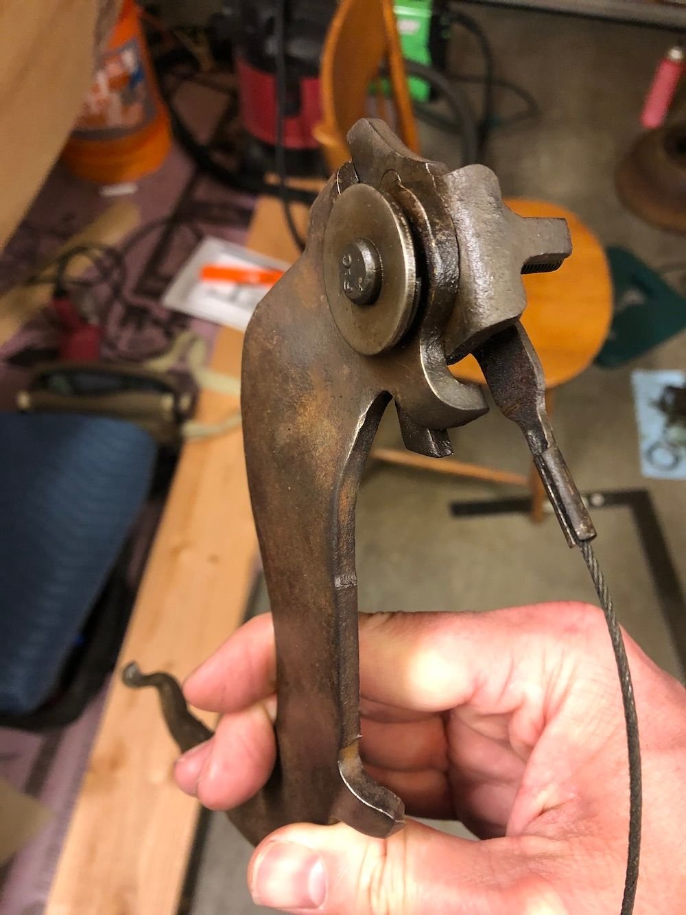 Rear drum brakes parking brake lever assembly Dana 60 Ford Truck