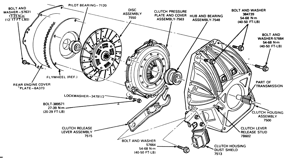 Throw out deals bearing diagram