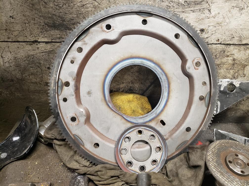 Middle of flywheel keeps breaking out 2012 E350 Ford Truck