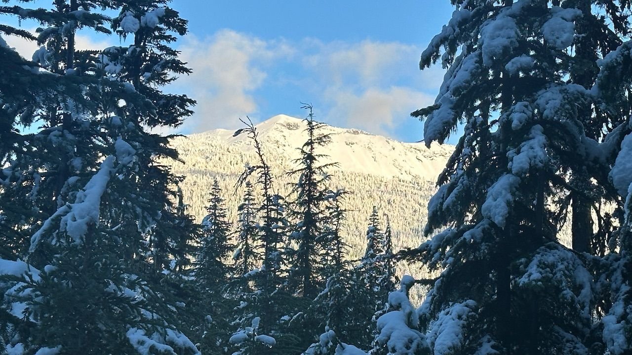 Back side of Mt. Bailey.  Something one doesn't see without 4 wheel or in a month or so without a snowmobile or snow cat.