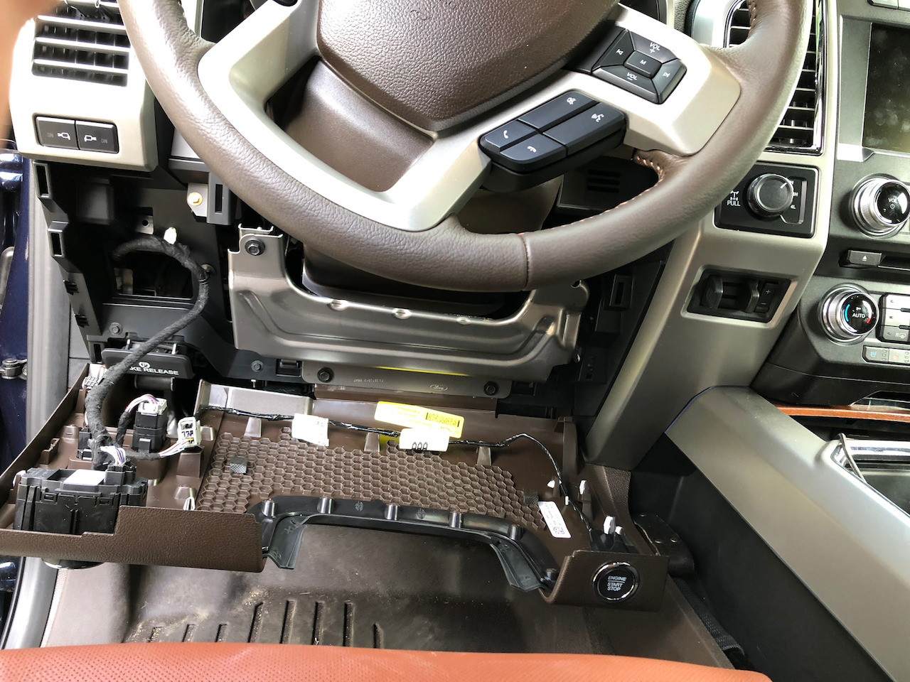 Removing Dash Panel below steering wheel Ford Truck Enthusiasts Forums