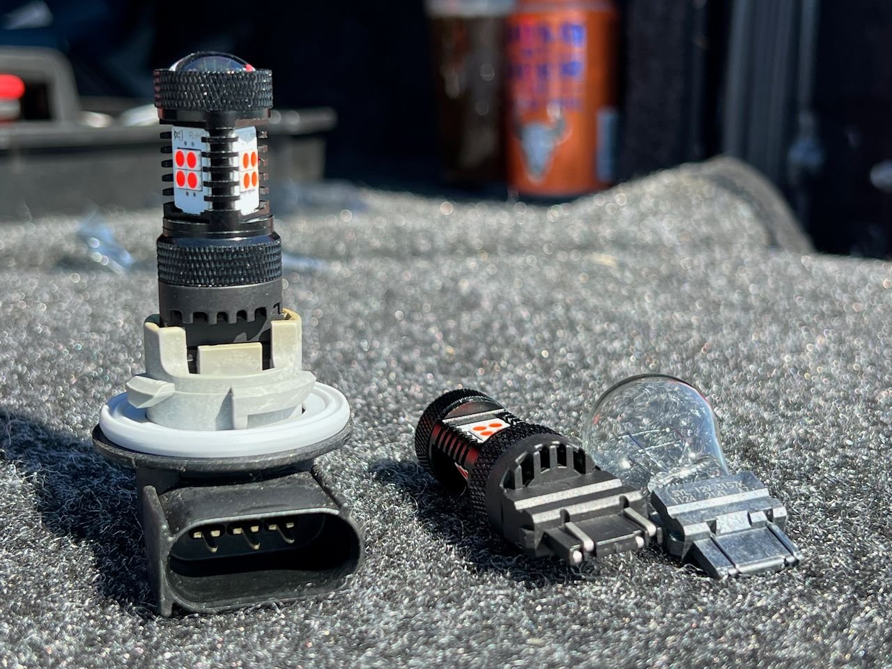 AUXITO Yellow Amber 3157 LED Turn Signal Parking Light Blinker - Foto 5