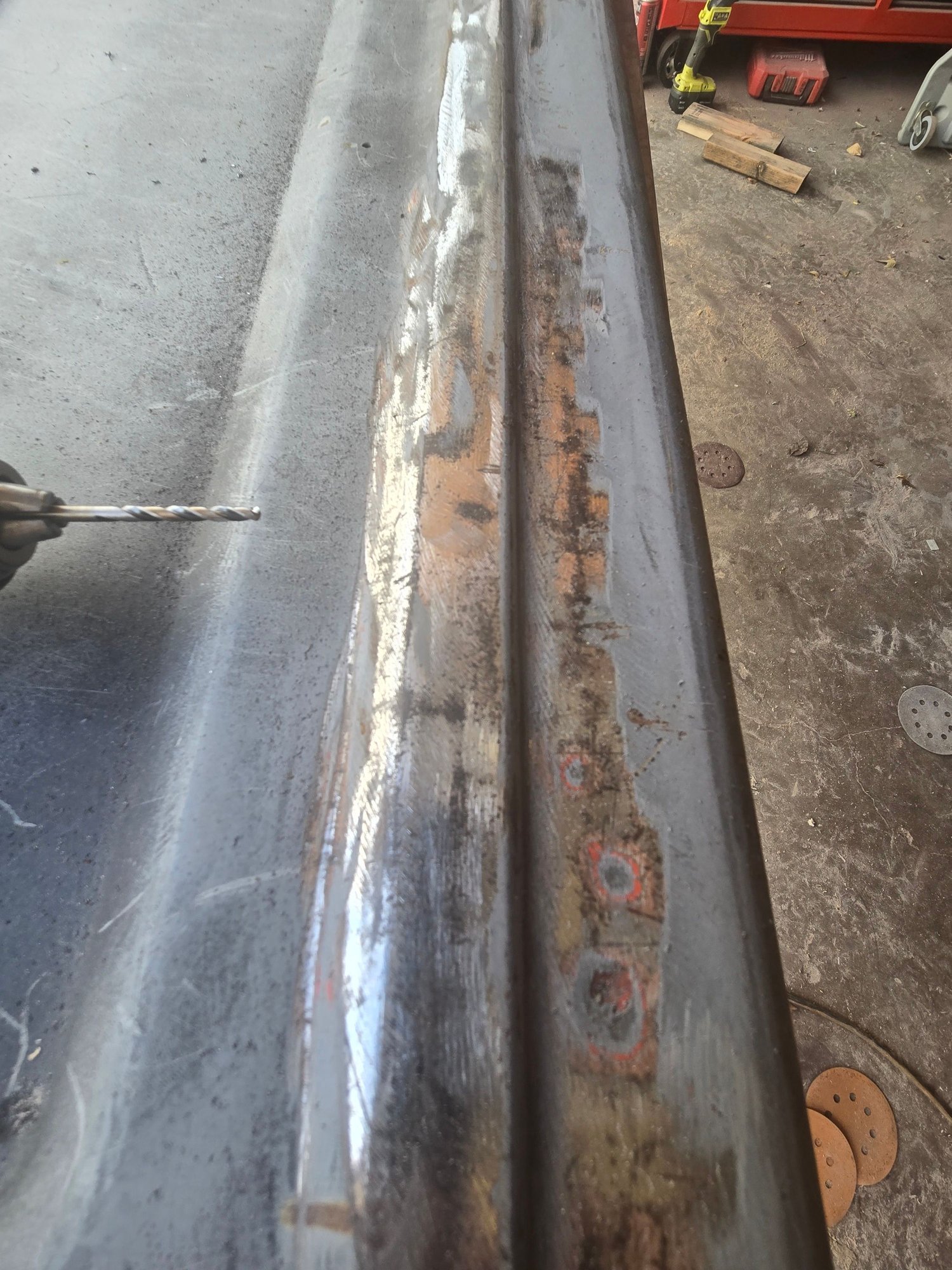 I ground down the rust and want to coat with P-15. 