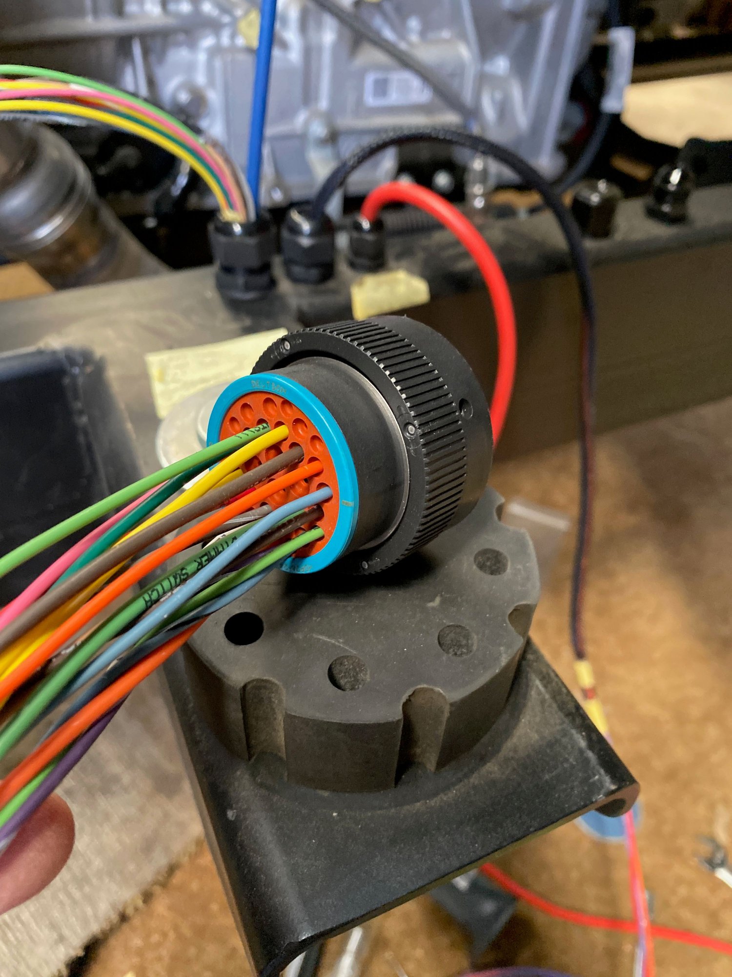 Process of pinning out the plug back side