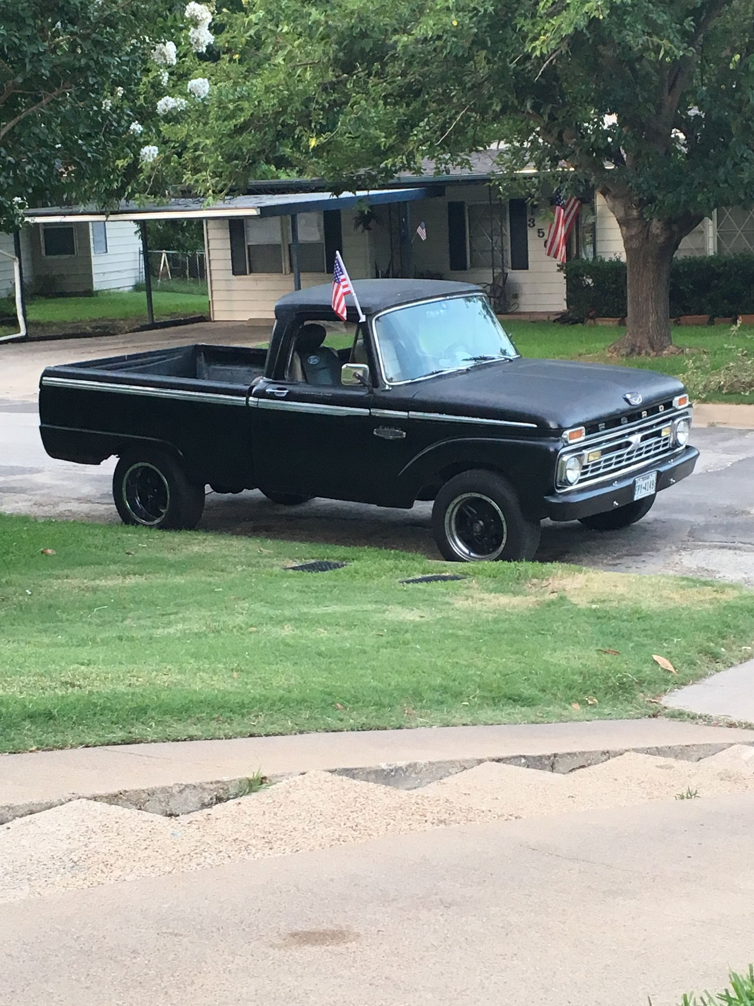 1966 Ford F-100 - REAL 66 Custom Cab Short Bed - Used - VIN 22036842070105102 - 8 cyl - 2WD - Manual - Truck - Black - Fort Worth, TX 76107, United States