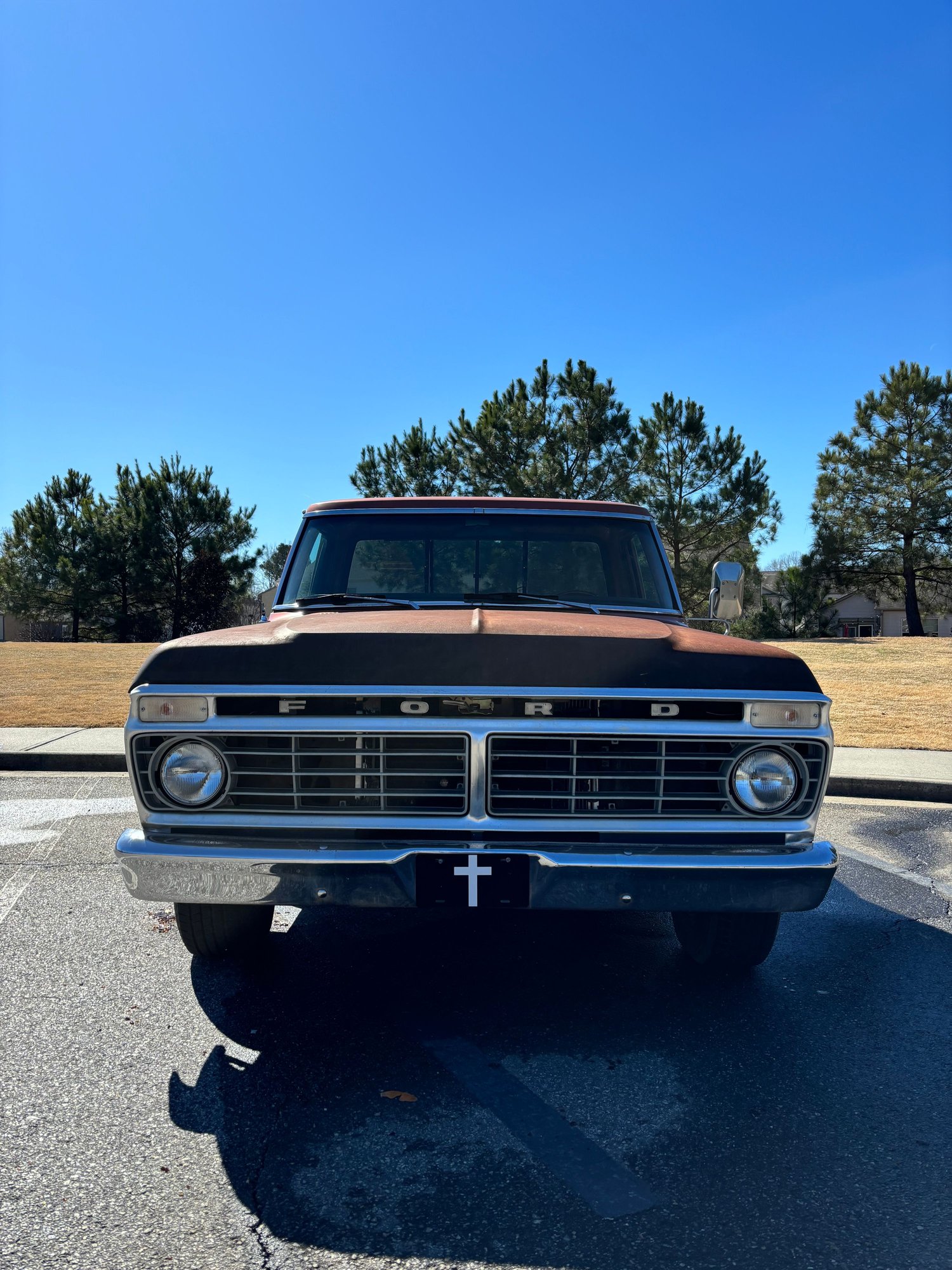 1975 Ford F-100 - 1975 Ford F-100 - Used - VIN F10YNX23160 - 46,000 Miles - 8 cyl - 2WD - Automatic - Truck - Orange - Dawsonville, GA 30534, United States