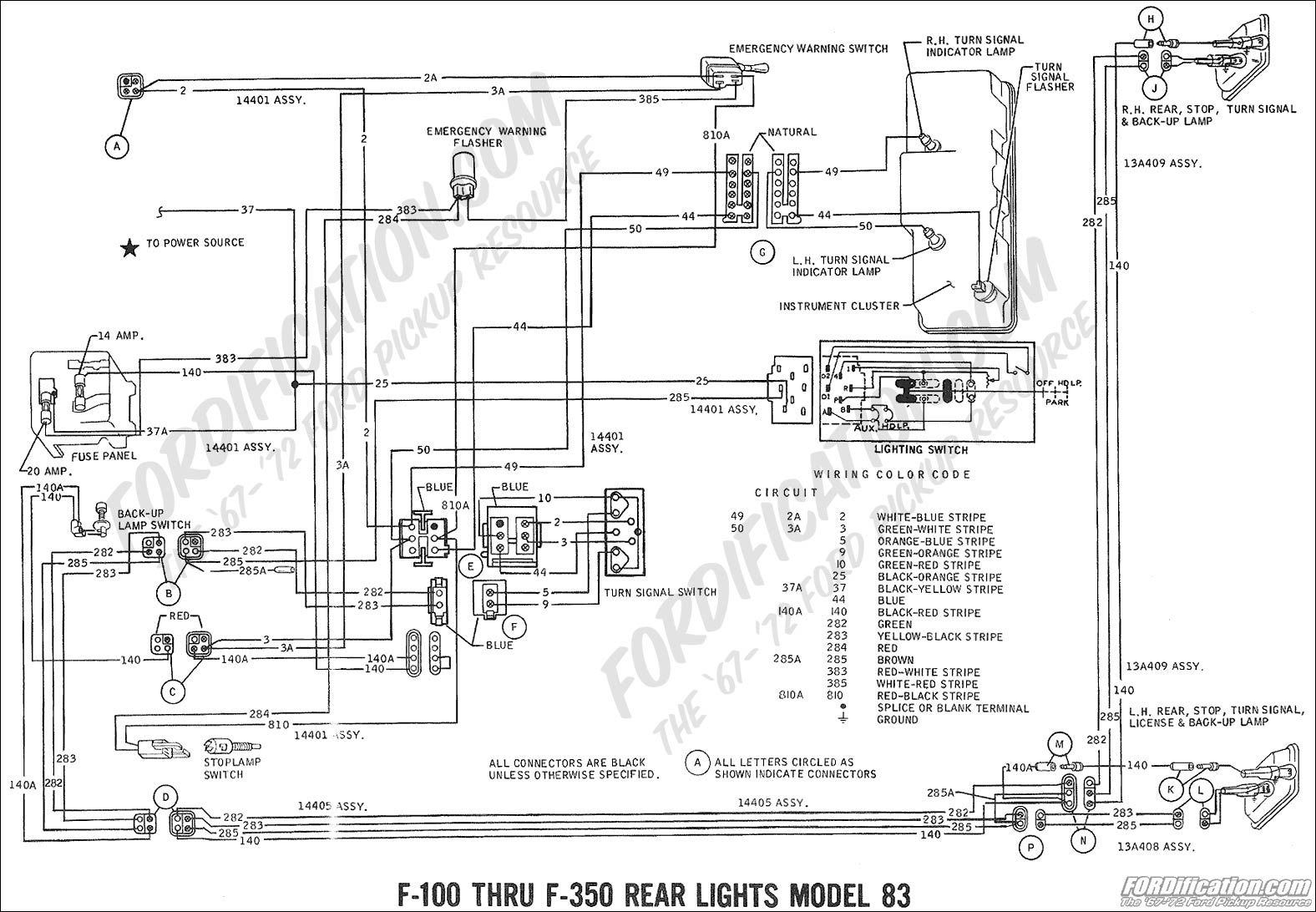 Download 1972 Ford F100 Headlight Switch Wiring Diagram PNG