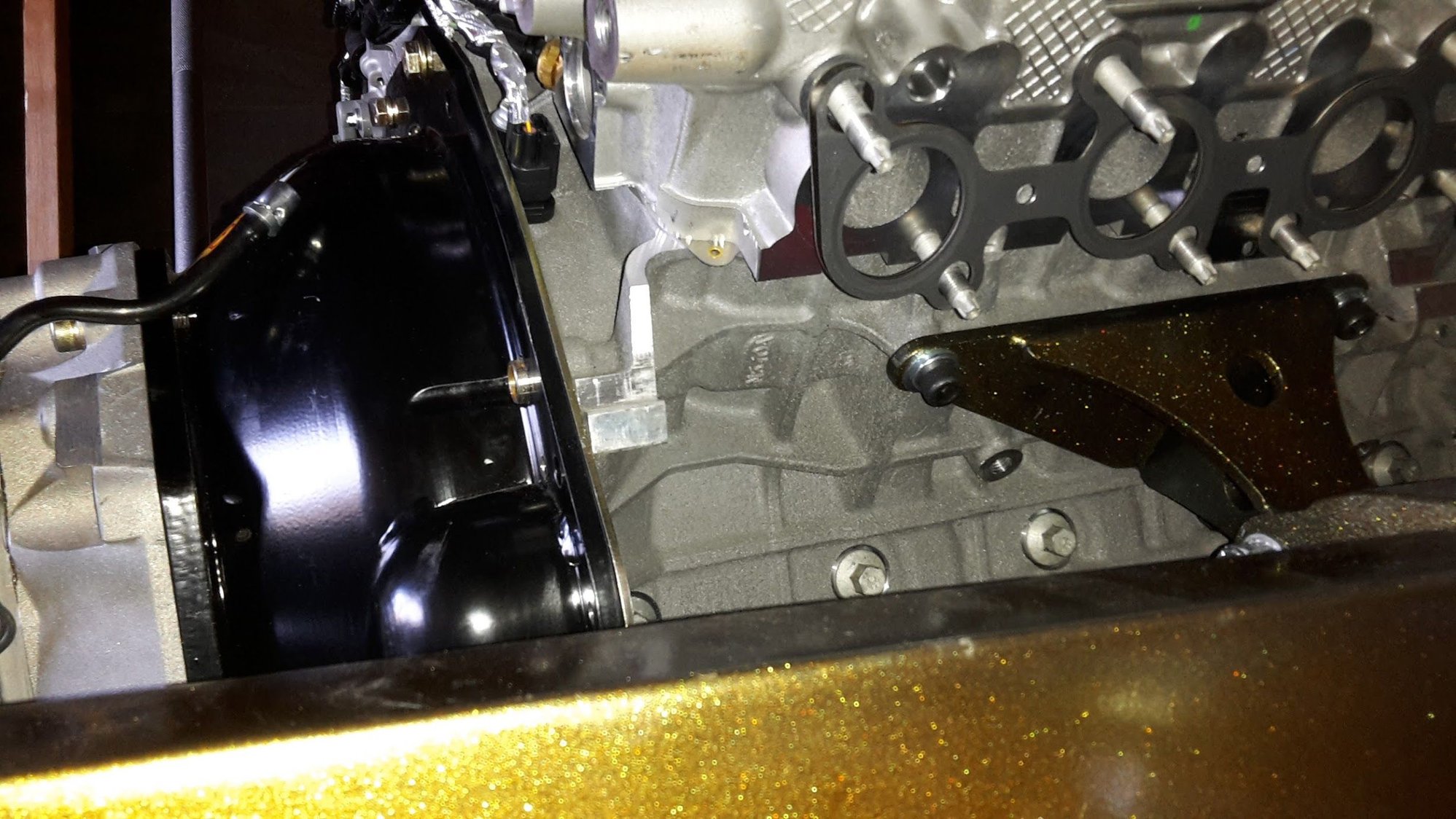 Transmission (and engine?) tilted is that OK? Ford Truck