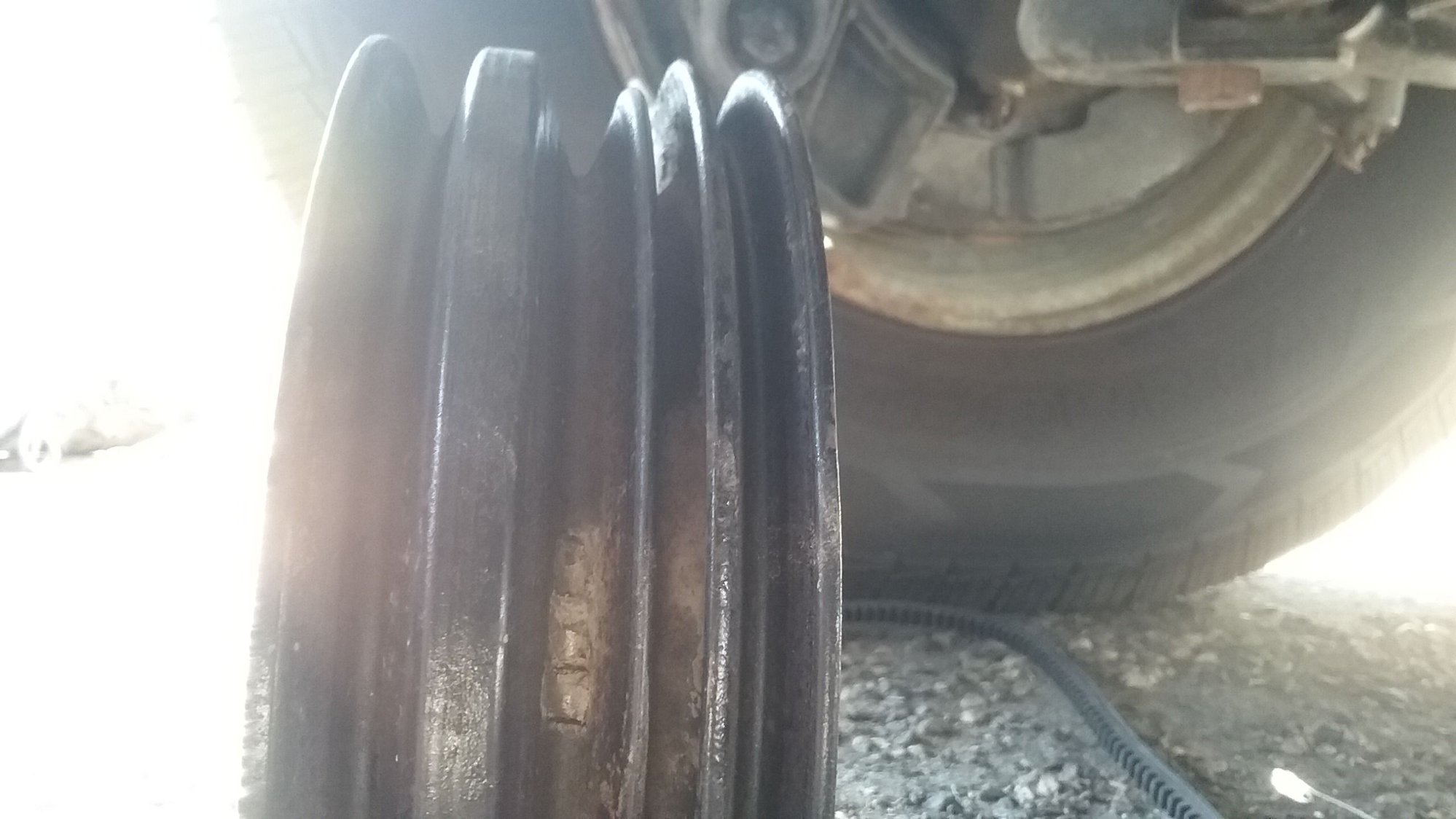 Snapped alternator belt, pulley misalignment help Ford Truck