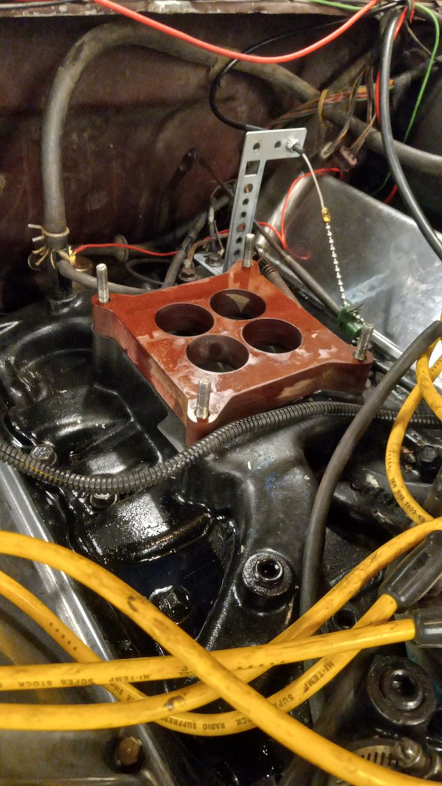 Heat Shield For Holley Install Ford Truck Enthusiasts Forums