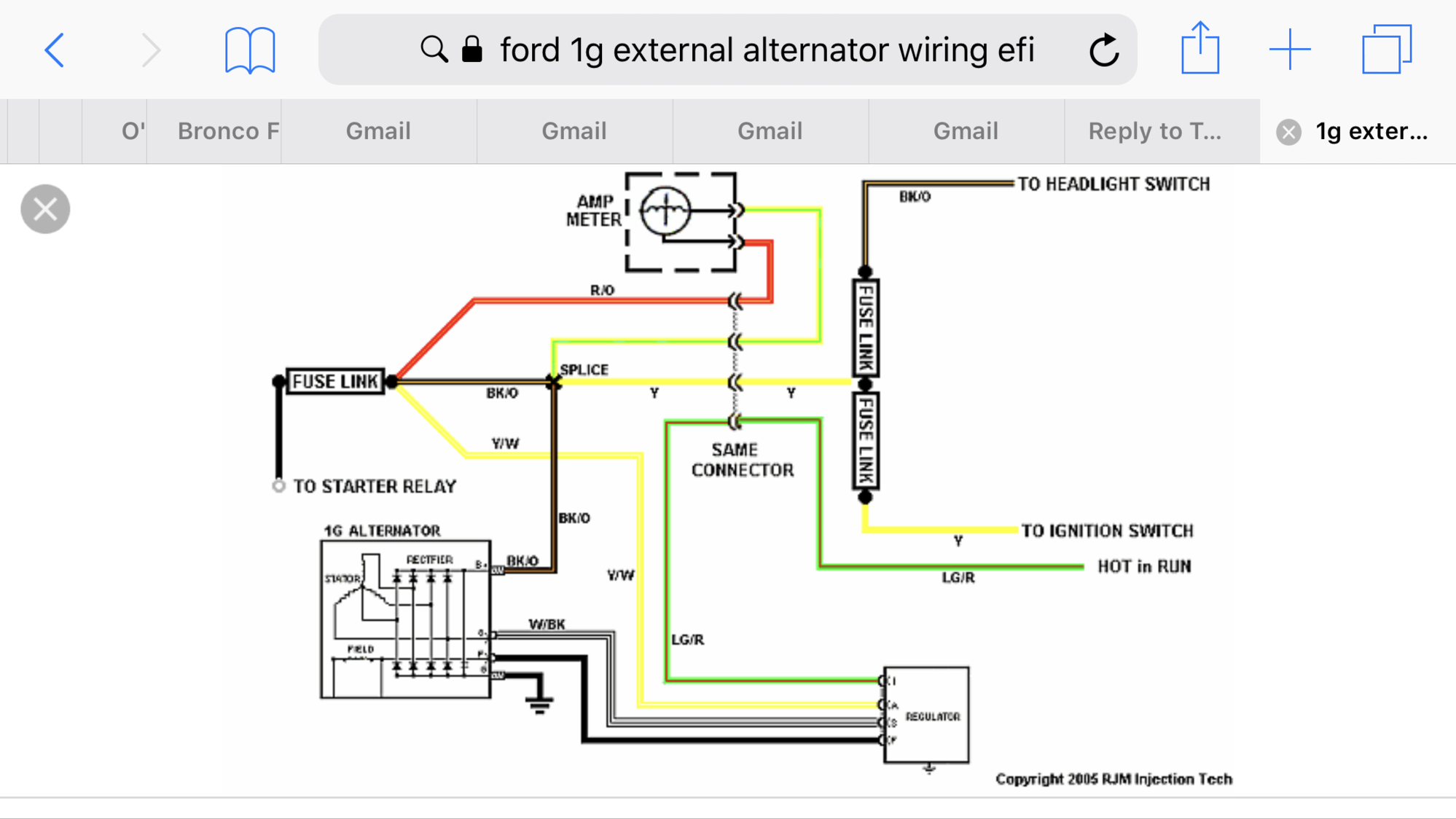 Ford 1g Alternator Wiring Diagram - Collection