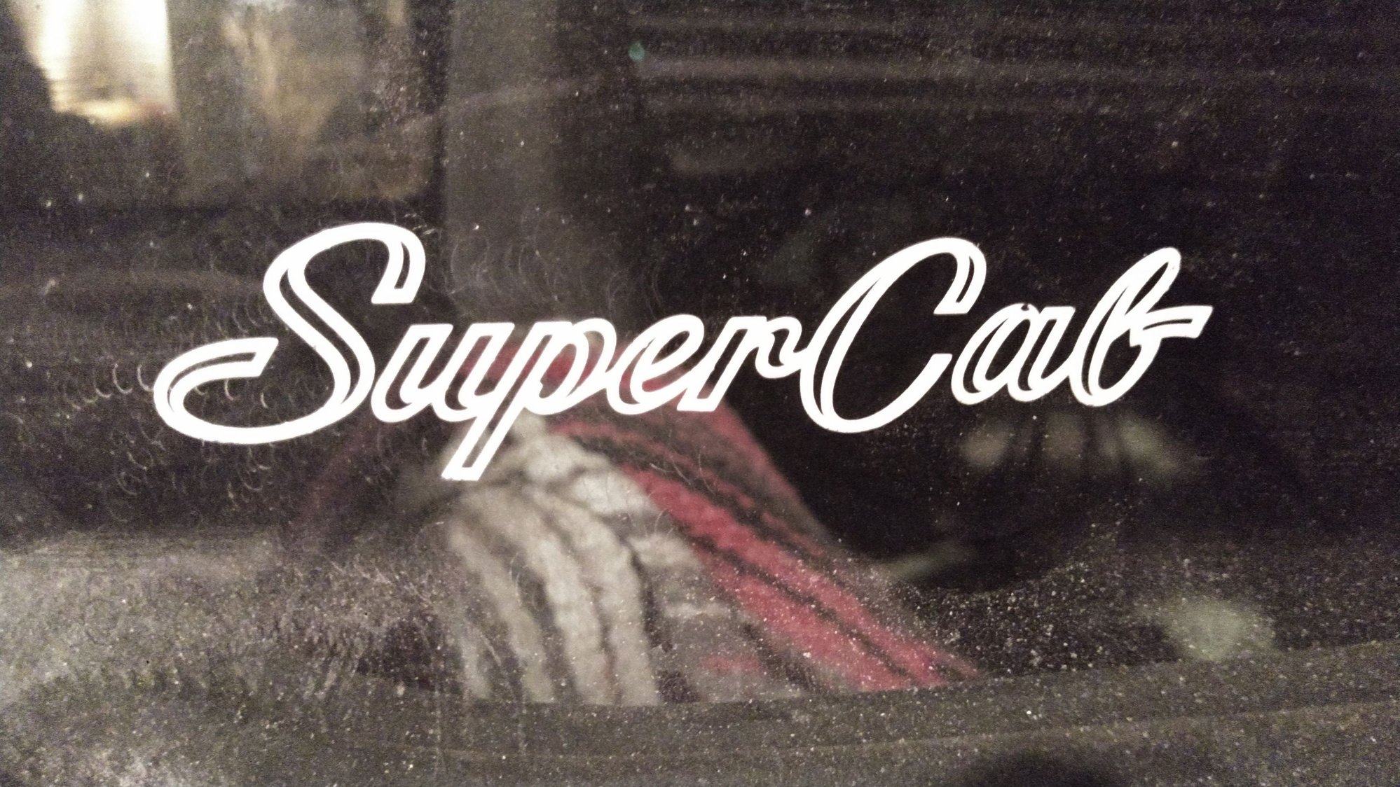 How to remove "SUPERCAB" lettering from glass? Ford Truck Enthusiasts