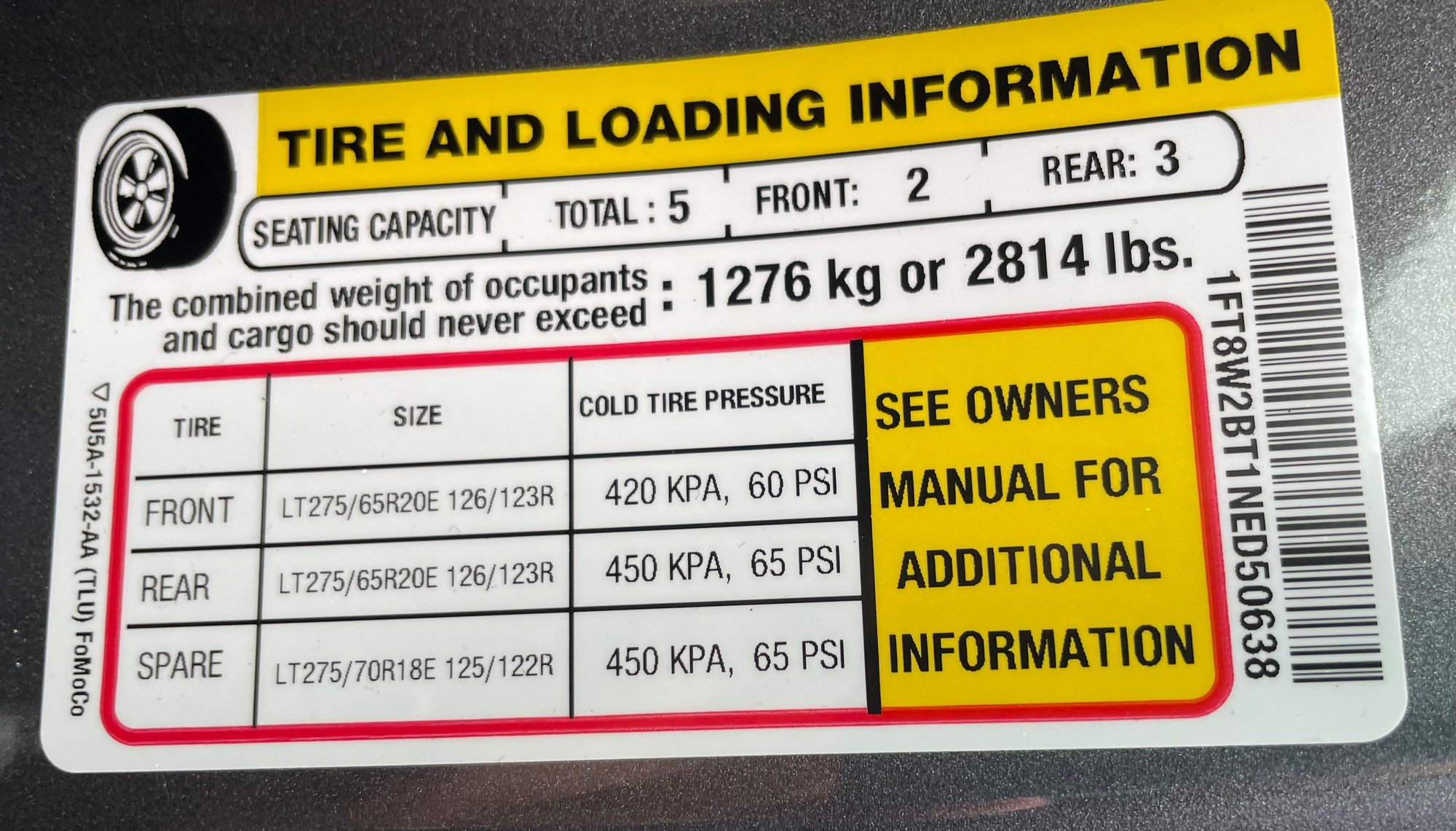 Payload Rating Frustrations Page 18 Ford Truck Enthusiasts Forums