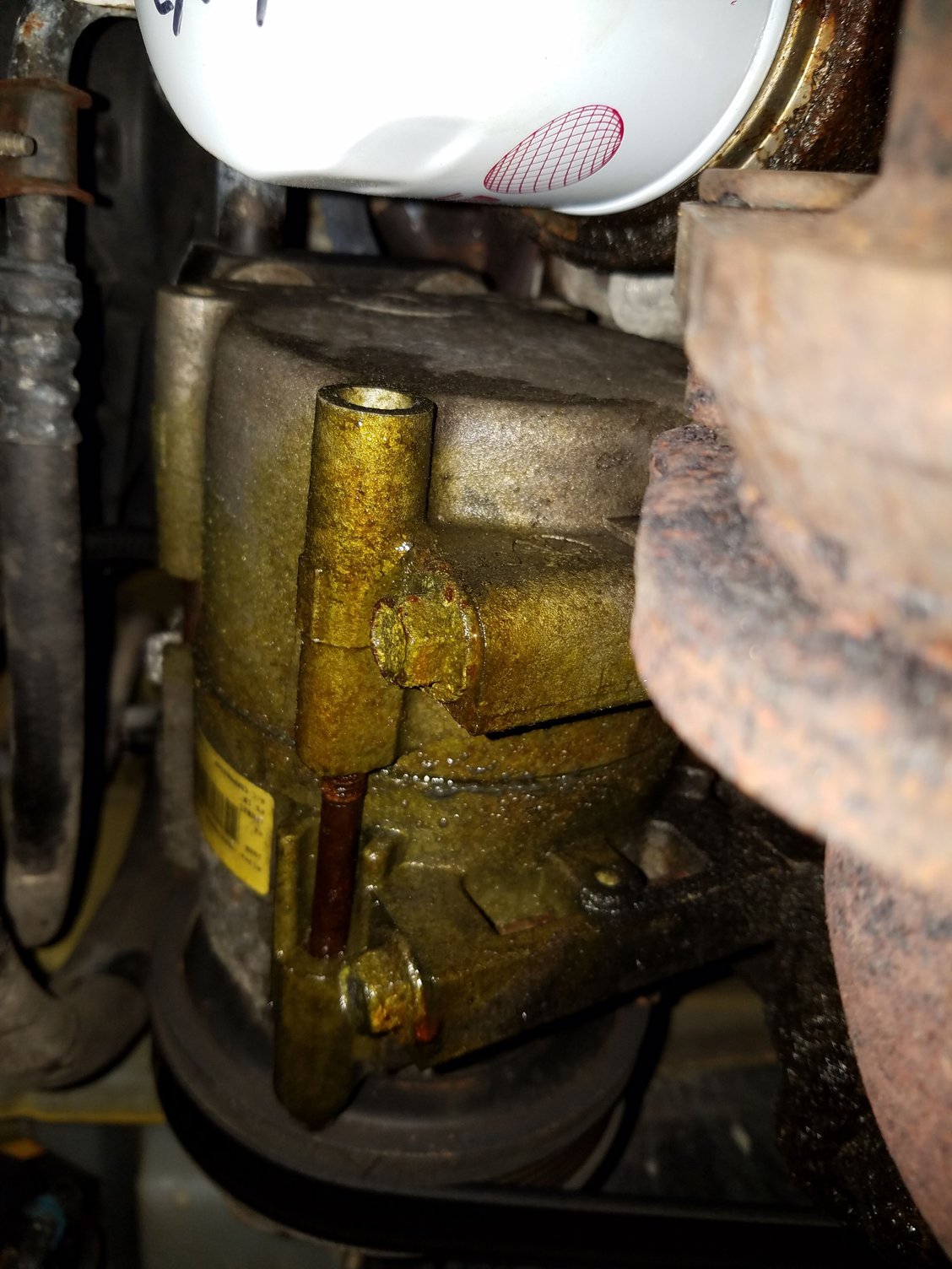 Possible ac compressor leaking 01 escape Ford Truck Enthusiasts Forums