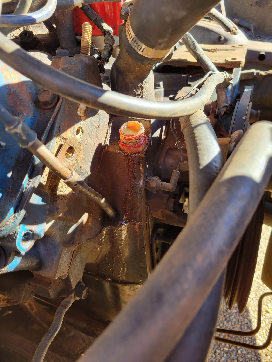 Removing a heater hose fitting Ford Truck Enthusiasts Forums