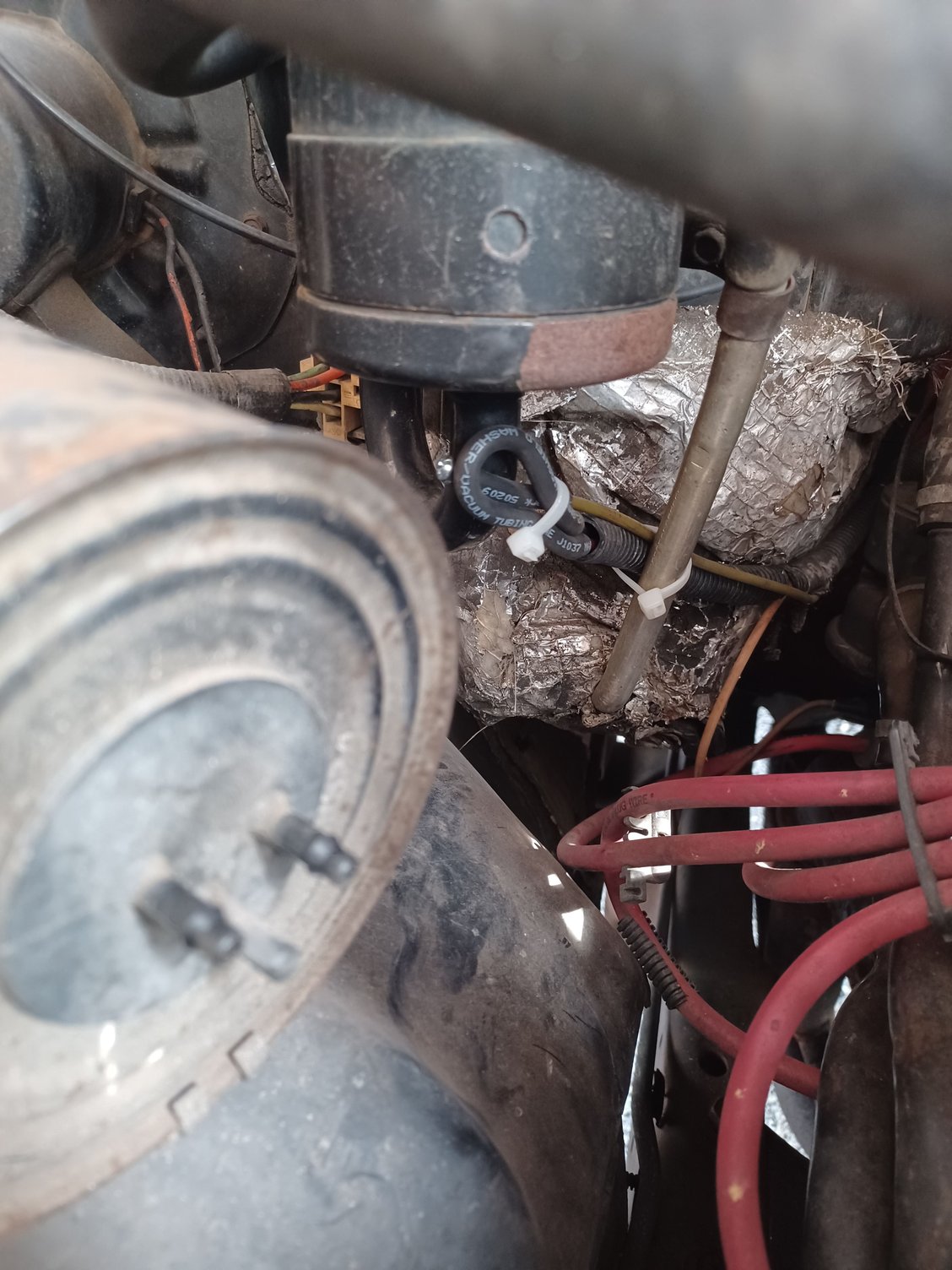 Smog Pump bypass and Vacuum Line repair/reroute. Ford Truck
