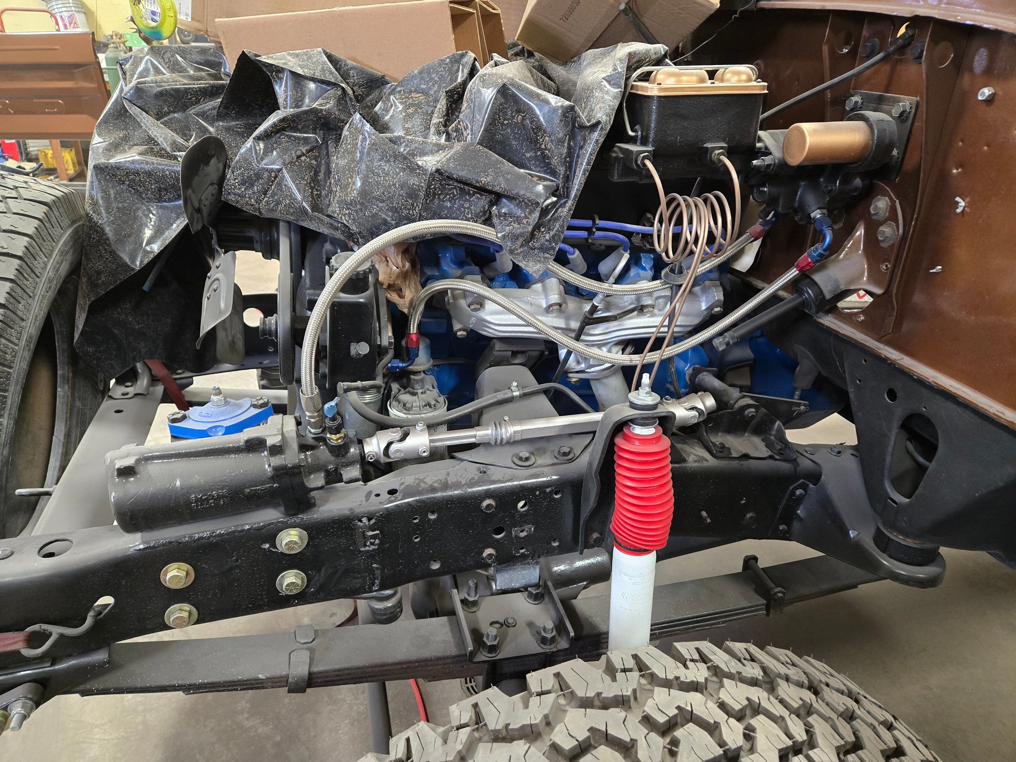 The column installed in the F250