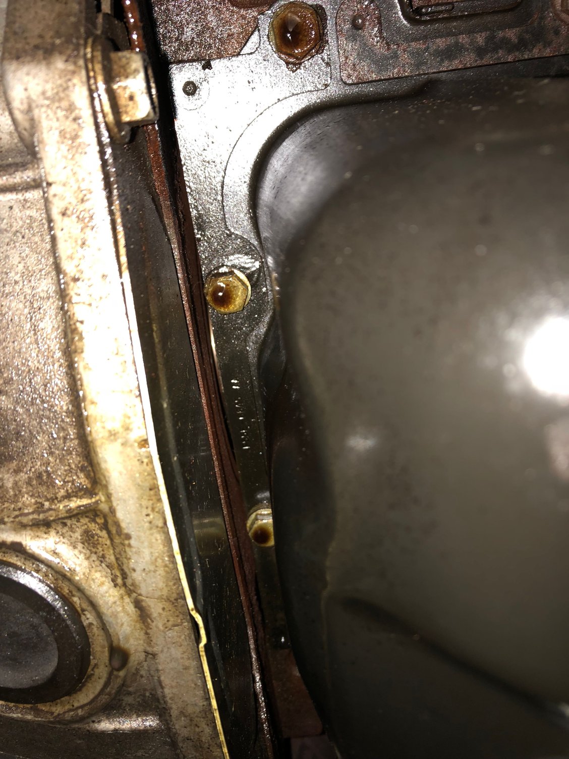 Oil leak rear of engine Ford Truck Enthusiasts Forums