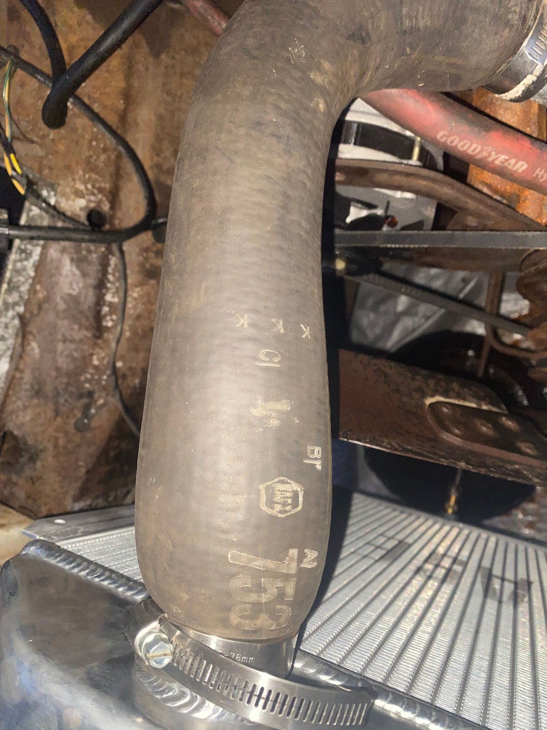 Swollen upper rad hose Ford Truck Enthusiasts Forums