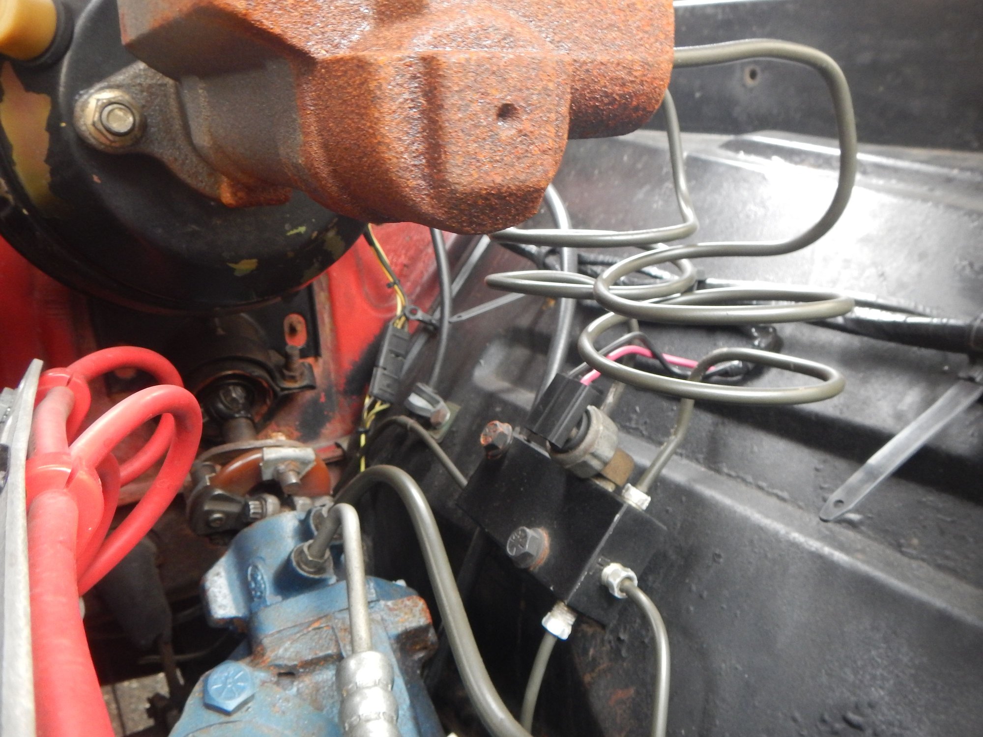 66 f100 connecting master cylinder to brake lines Ford Truck