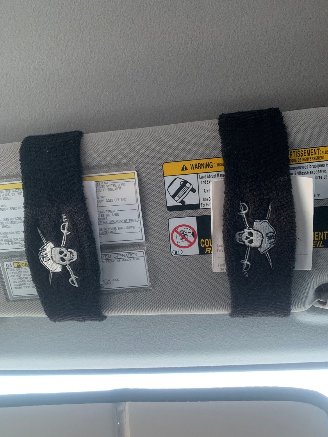 Removing sunvisor stickers? Ford Truck Enthusiasts Forums