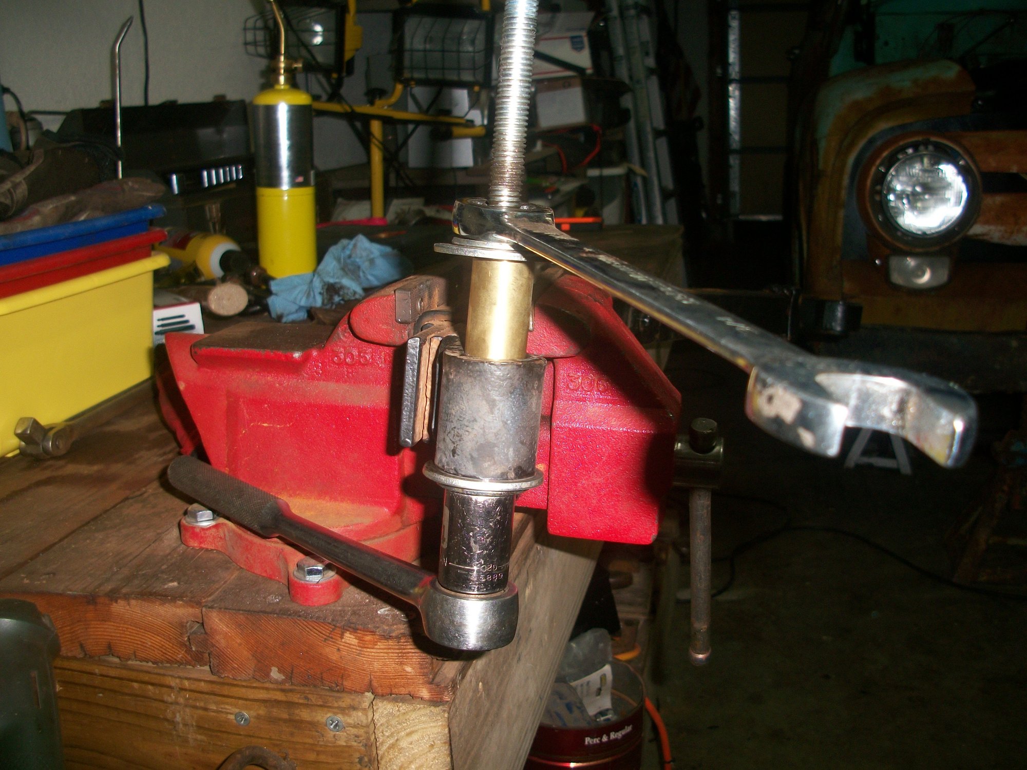 Frame shackle pin bushing removal Ford Truck Enthusiasts Forums