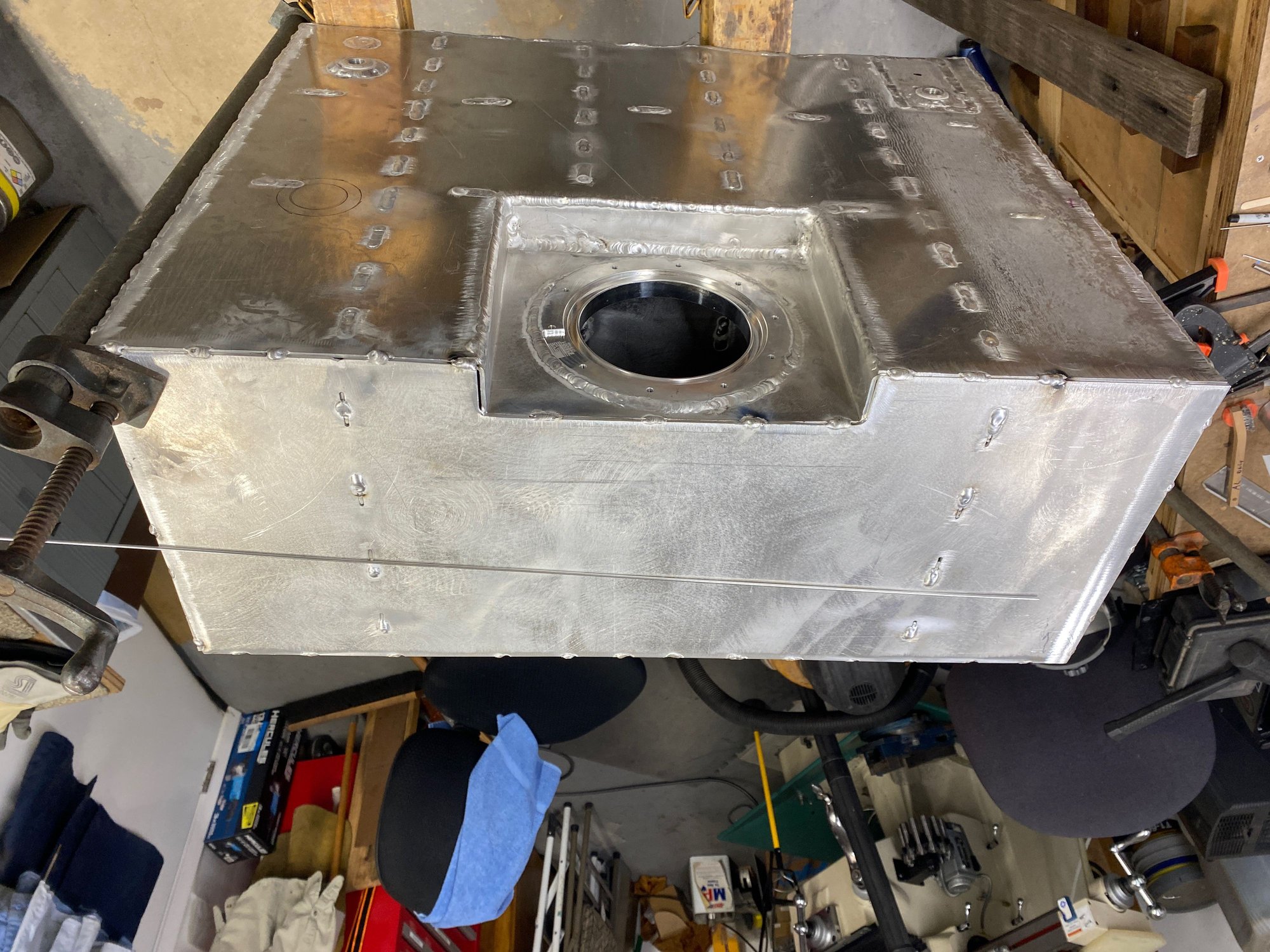 Front panel tacked on