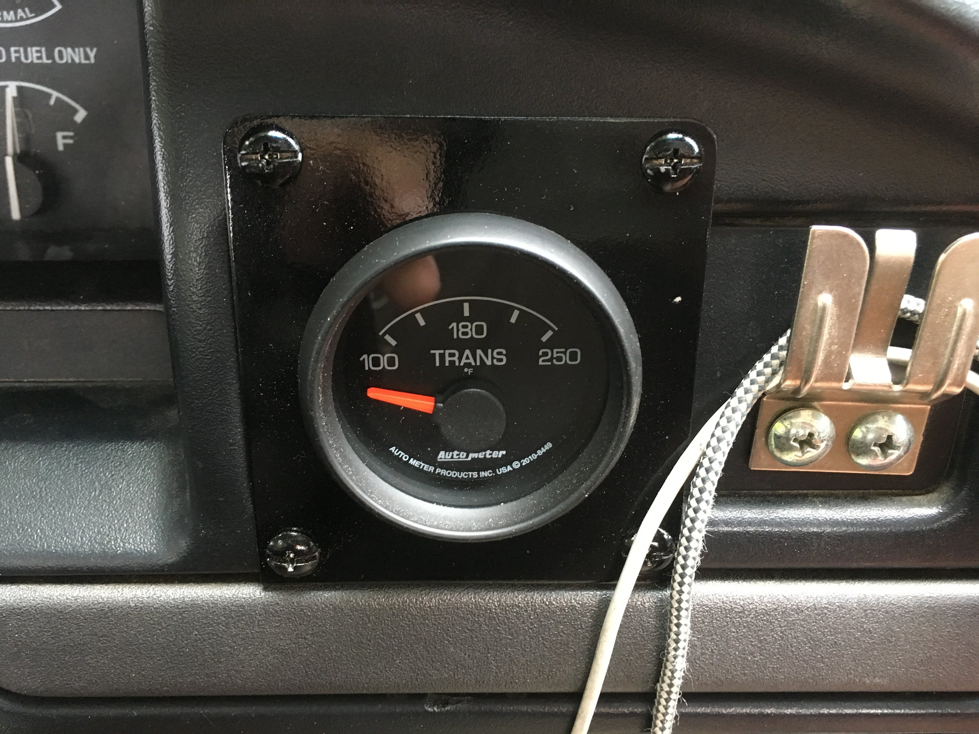 how to install transmission temp gauge