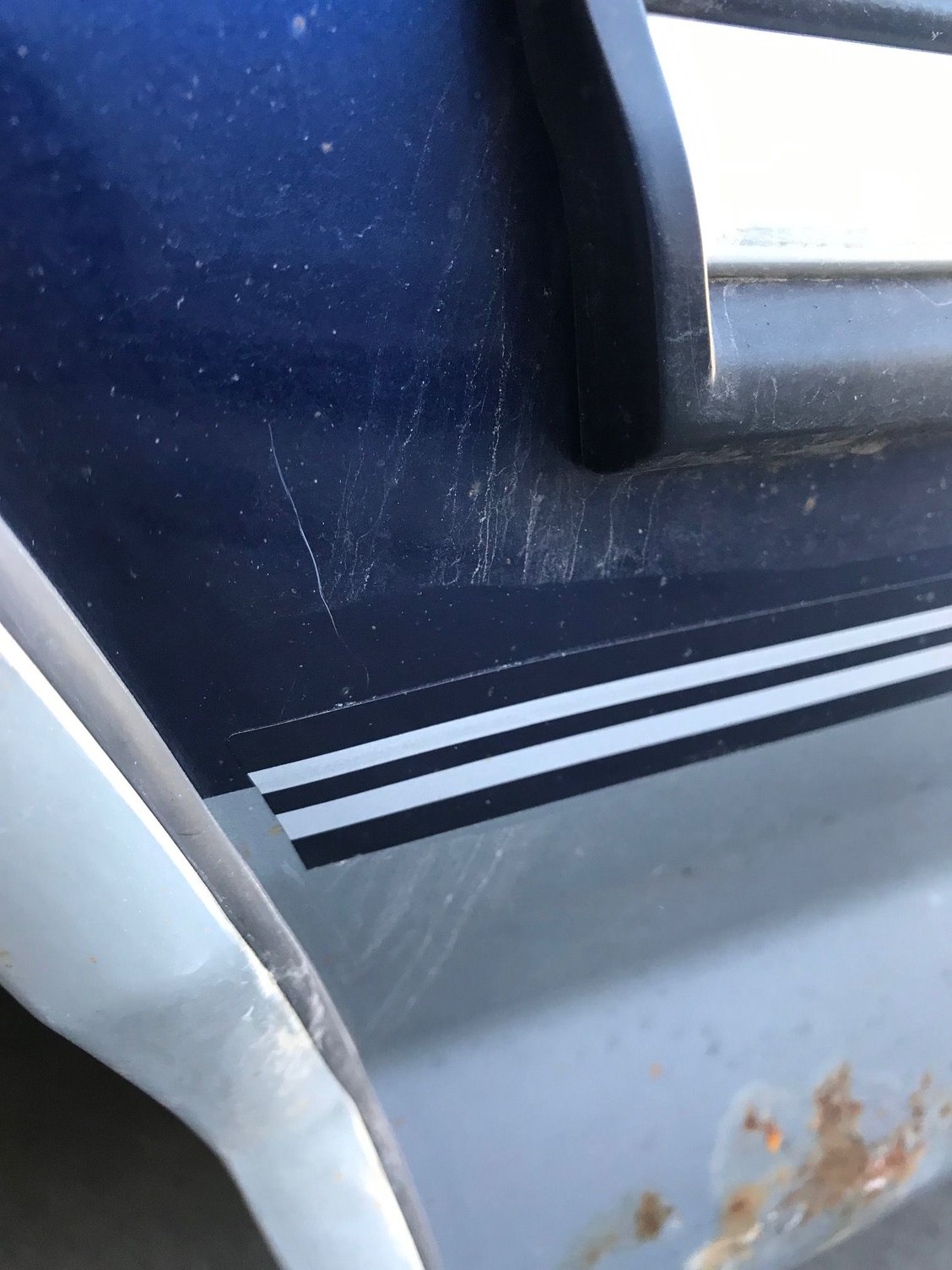 1994 F150 Need pin striping kit two tone royal blue / opal Ford