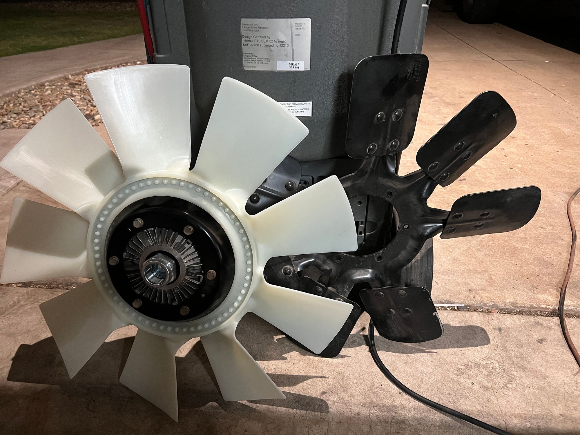 Dieselsite vs stock metal fan